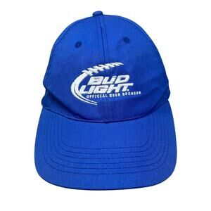 Bud Light Official Beer Sponsor Blue Adjustable Baseball Cap Adult Unisex